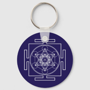 Metatrons kub nyckelring