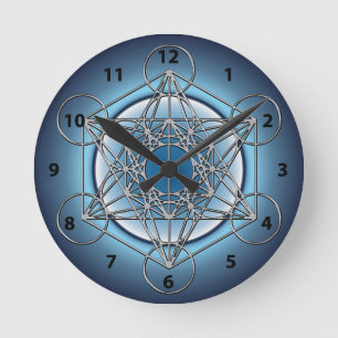 Metatrons kub rund klocka