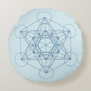 Metatrons kub rund kudde
