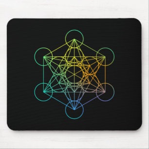 Metatrons Kub Sakral Geometri Rolig Familj Retro Musmatta