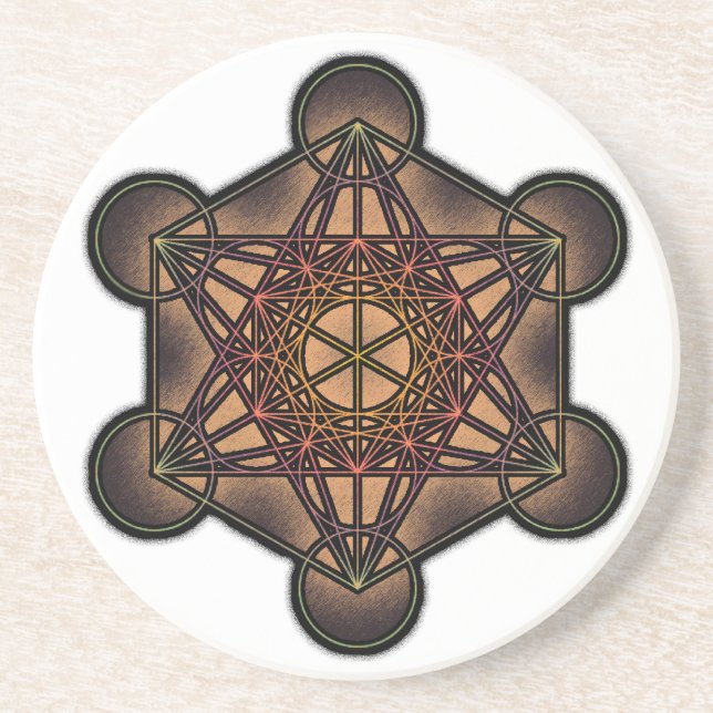 Metatrons kub - sakralt geometrisymbol underlägg (Framsidan)