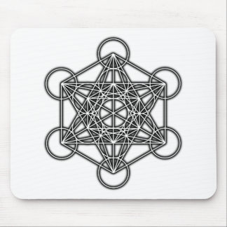 Metatrons kub (svarten) musmatta