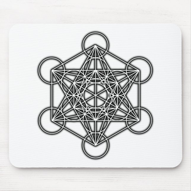 Metatrons kub (svarten) musmatta (Framsidan)