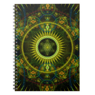 "Metatrons rullar Magick" - Fractalkonst Anteckningsbok