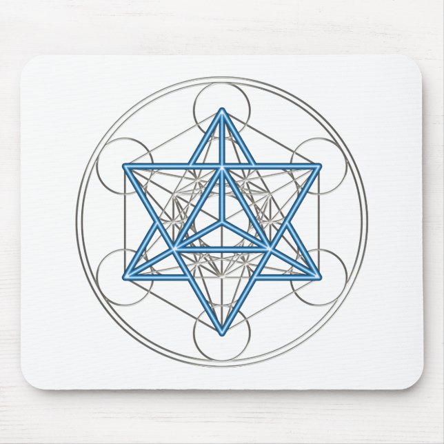 Metatrons Würfel -  Merkaba - Stern Tetraeder Musmatta (Framsidan)