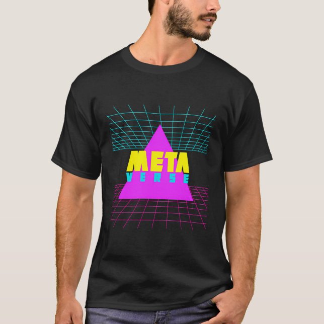 Metaverse Triangle Virtuell Reality Gamer Vr Playe T Shirt (Framsida)