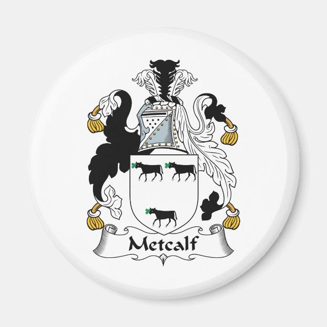 Metcalf Family Crest Magnet (Framsidan)