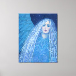 Metelitsa Snö Girl Snegurochka jul Angel Canvastryck