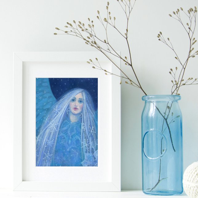 Metelitsa Snö Girl Snegurochka jul Angel Poster (Skapare uppladdad)