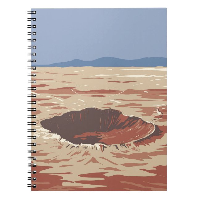 Meteor Crater Anteckningsbok (Framsidan)