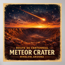 Meteor Crater Winslow Arizona Hundraårsjubileum