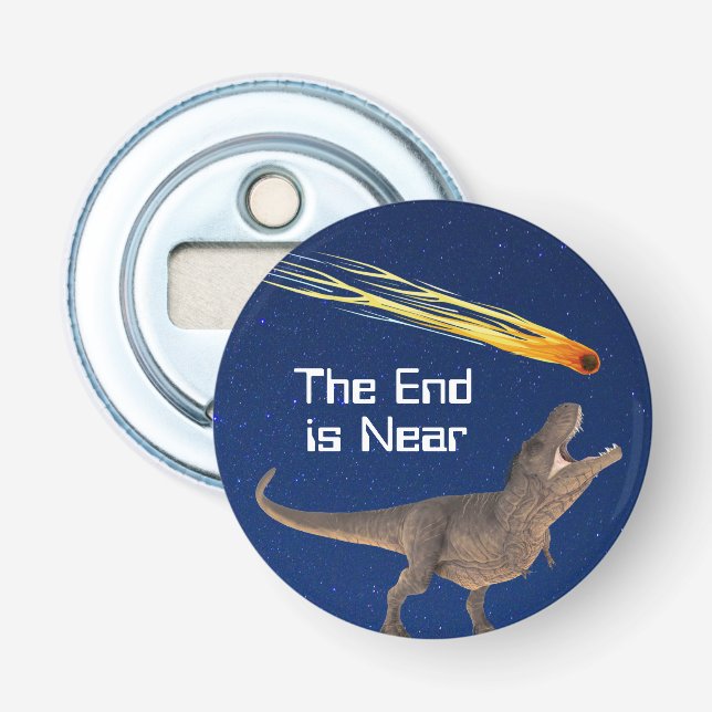 Meteor Dinosaur-slutet är nära en katastrof Flasköppnare (Framsidan)