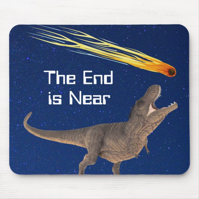 Meteor Dinosaur-slutet är nära en katastrof Musmatta (Framsidan)