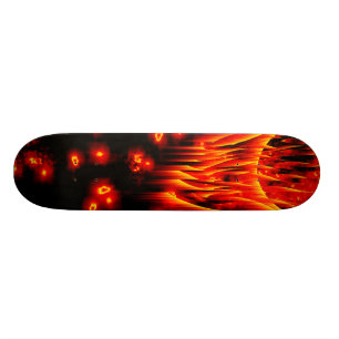 Meteor & eldkula flames skateboard