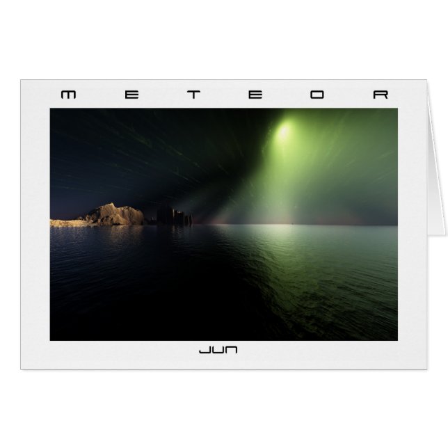 Meteor Hälsningskort (Framsidan Horizontal)
