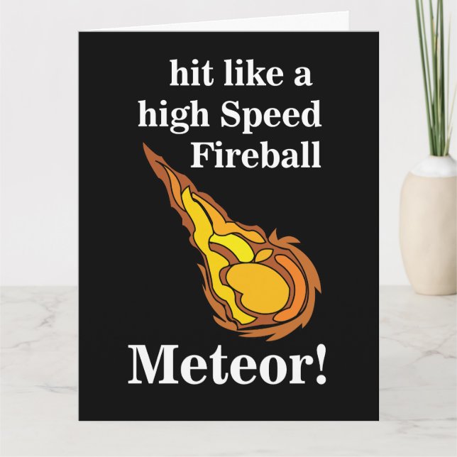Meteor Shooting Star Fireball Meteor Kort (Framsida)