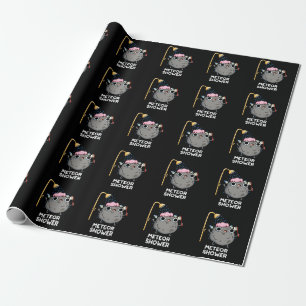 Meteor Shower Funny Science Pun Mörk BG Presentpapper