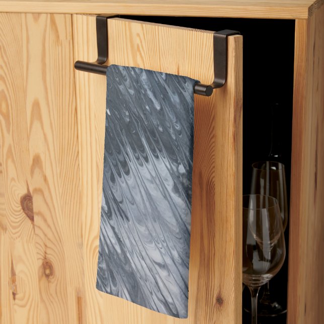 Meteor Shower Red Heart Kitchen Towel Kökshandduk (Thirds Fold)