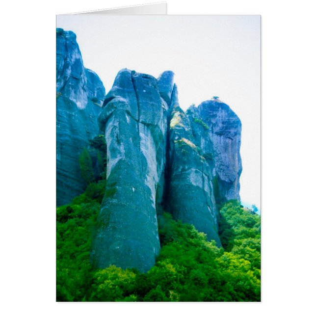 Meteora, Grekland Hälsningskort (Framsidan)