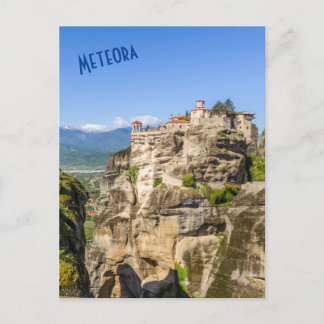 Meteora Klostren Postkort – Grekland Resa Vykort