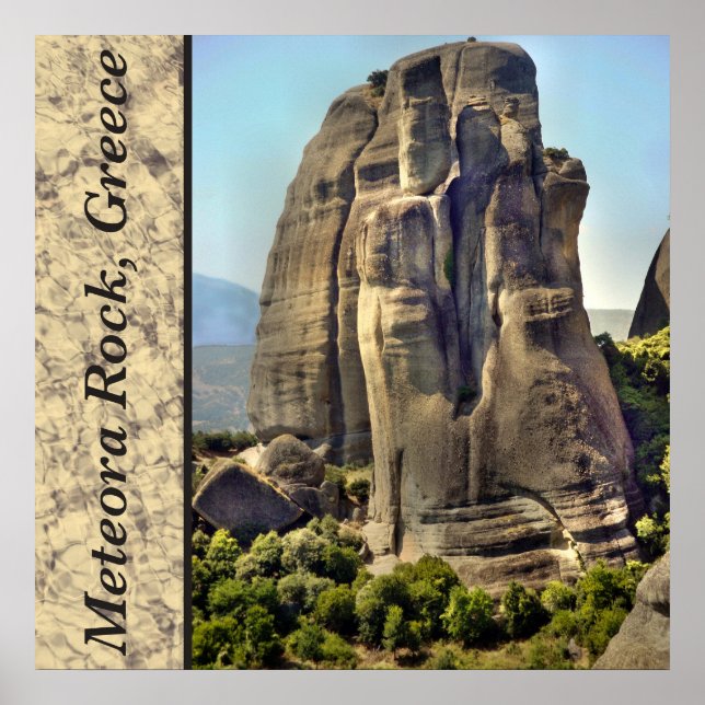 Meteora Sten, Greece Photo Poster (Framsidan)