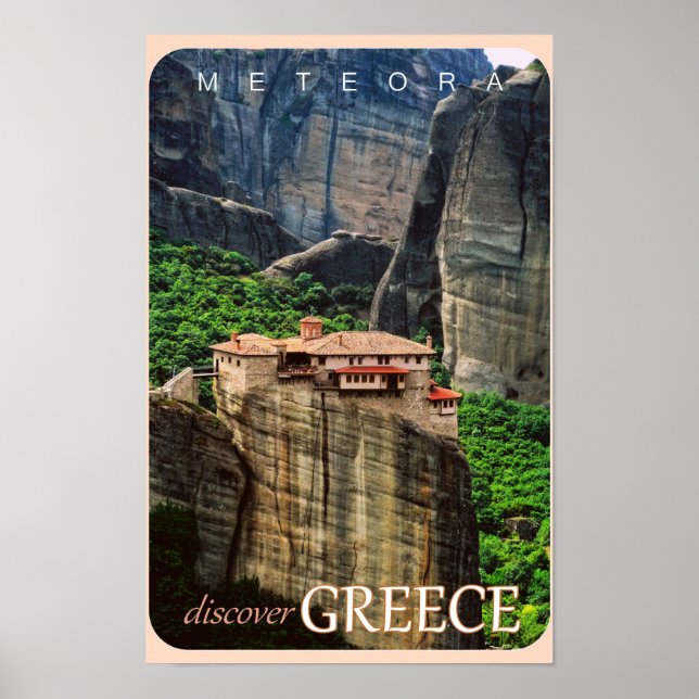 Meteora Travel Poster (Framsidan)