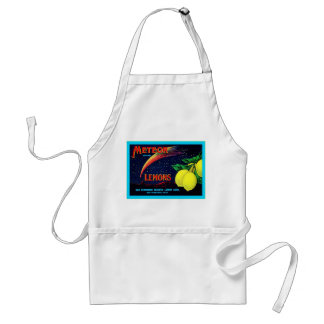 Meteoren brännmärker etiketten för lådan för frukt förkläde