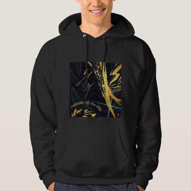 meteorer på himlen hoodie (Framsida)