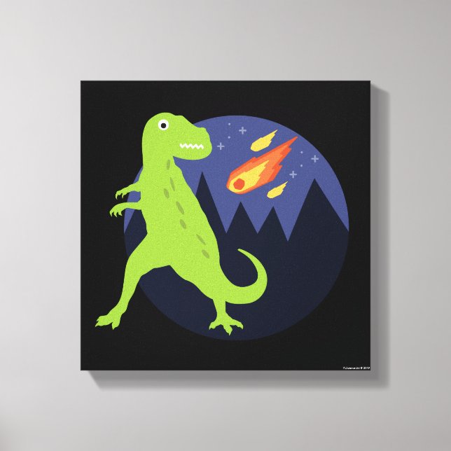 Meteorit som stuck canvastryck (Framsida)