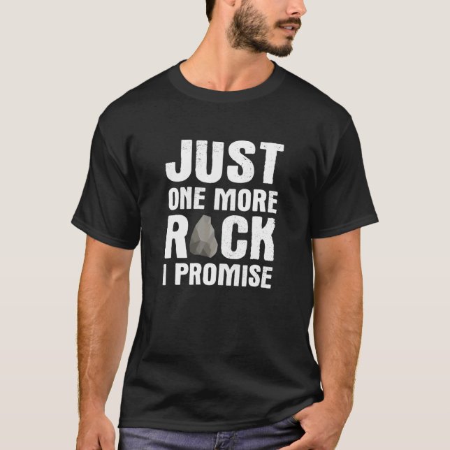 Meteorituppsamling för Sten Hounding Geode Hunte T Shirt (Framsida)