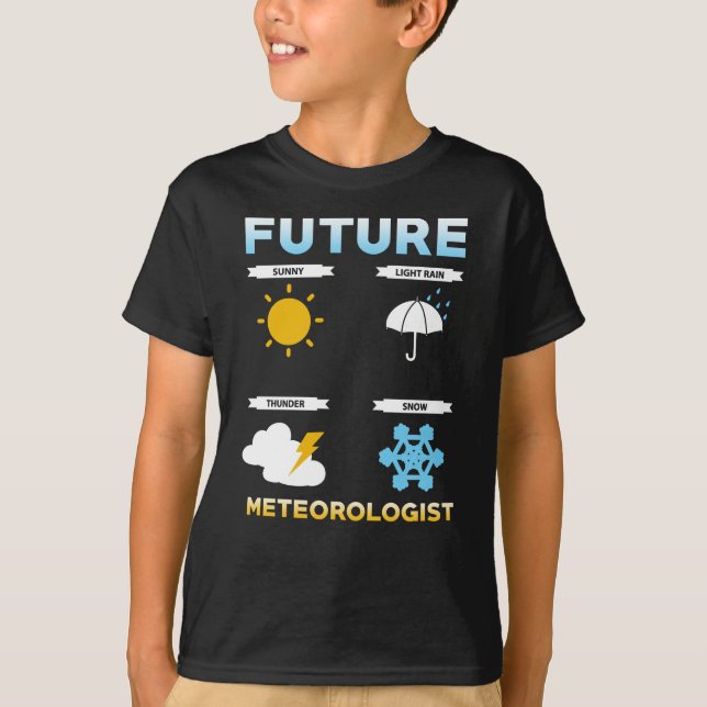 Meteorolog Education Gift T Shirt (Framsida)
