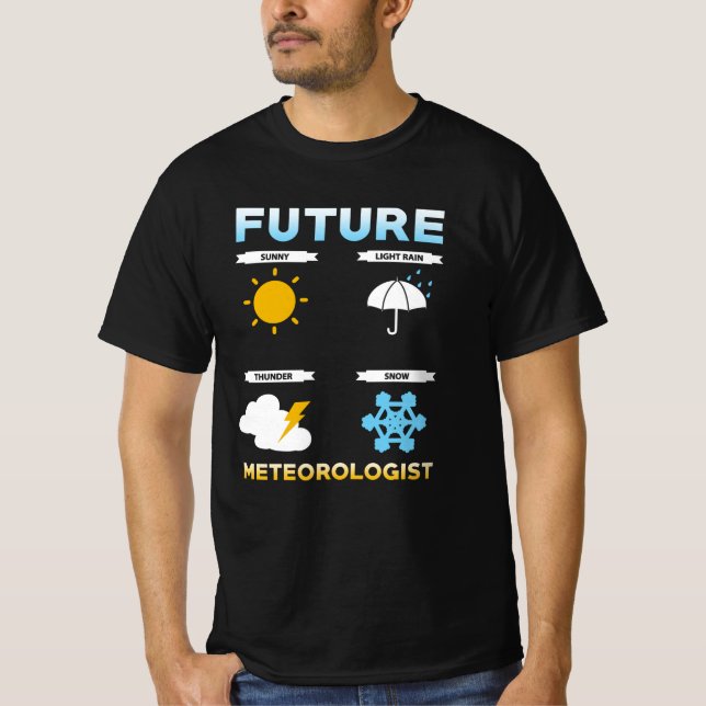 Meteorolog Education Gift T Shirt (Framsida)