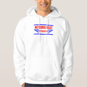 Meteorolog i utbildning sweatshirt med luva