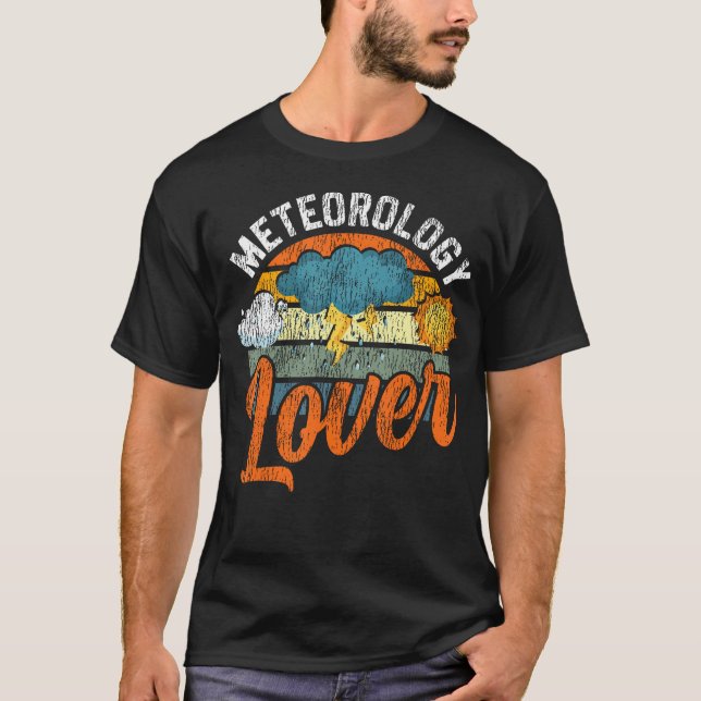 Meteorolog Väderprognos Meteorologi T Shirt (Framsida)