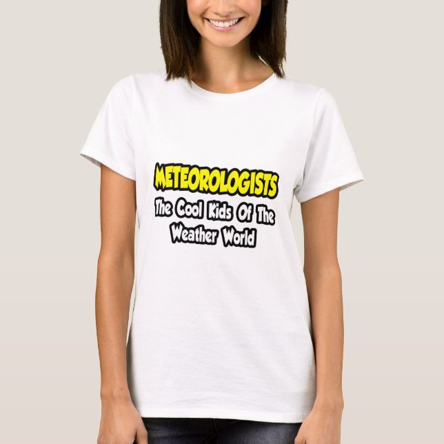 Meteorologer..Coola Kids of Weather World T-shirt (Framsida)