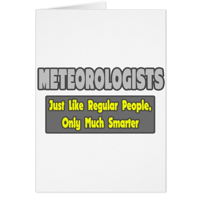 Meteorologer...Smarter Hälsningskort (Framsidan)
