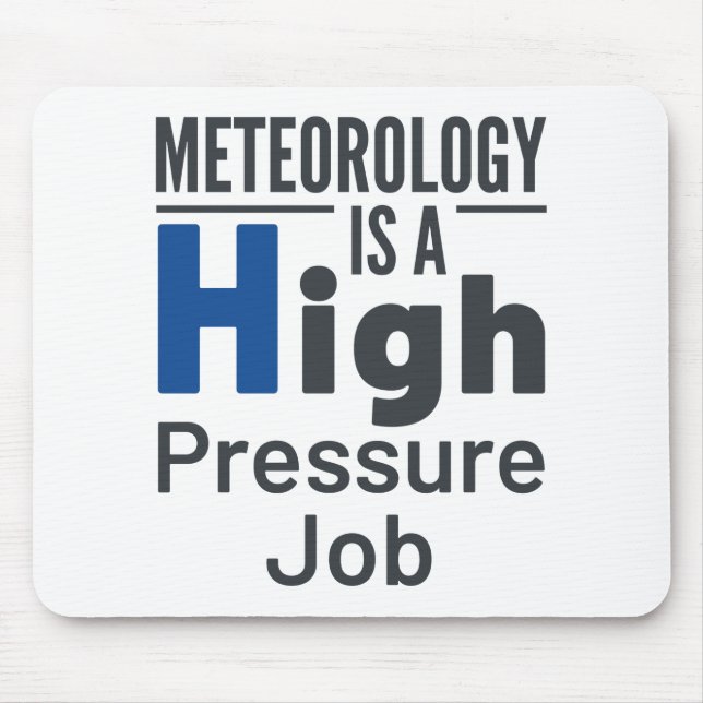 Meteorologi är en högtrycksmeteorolog musmatta (Framsidan)