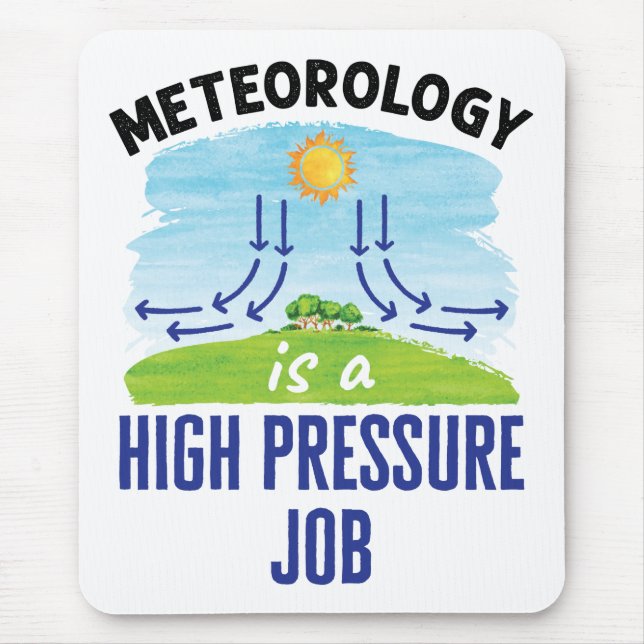 Meteorologi är ett högtrycksjobb som väktare musmatta (Framsidan)