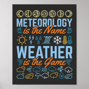 Meteorologi är Namn vädret är spelet Poster