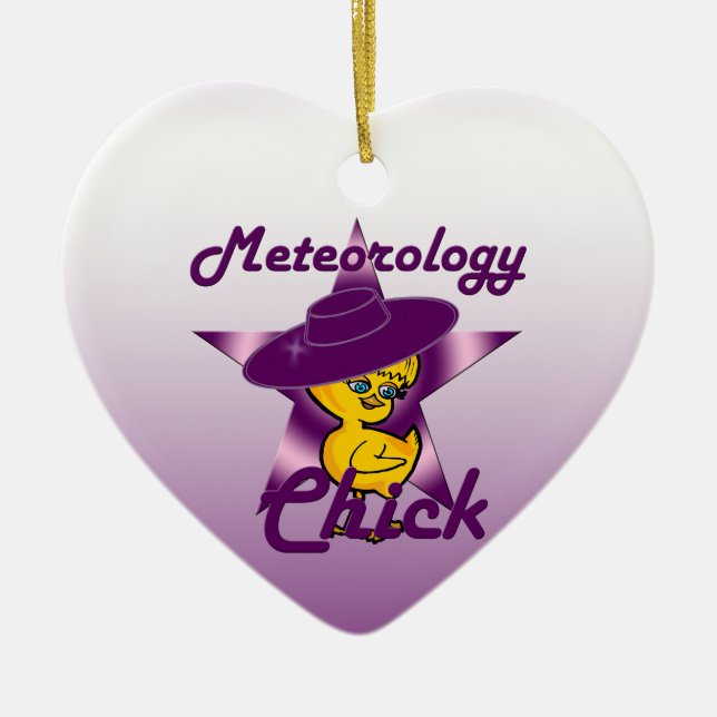 Meteorologi Chick #9 Julgransprydnad Keramik (Framsidan)