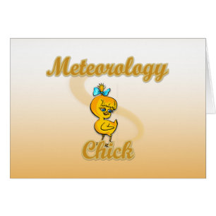 Meteorologi Chick Hälsningskort