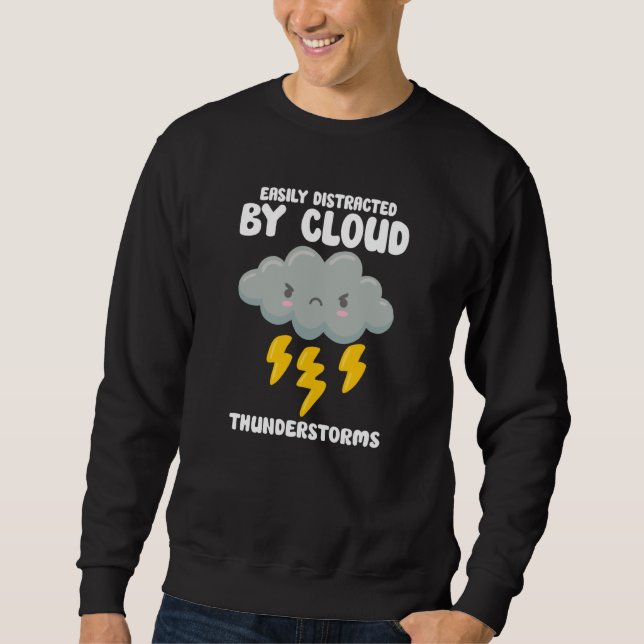 Meteorologi Prognos Meteorolog Väder Lång Ärmad Tröja (Framsida)
