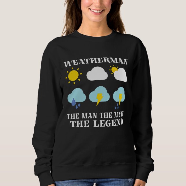 Meteorologi Prognos Meteorolog Väder T Shirt (Framsida)