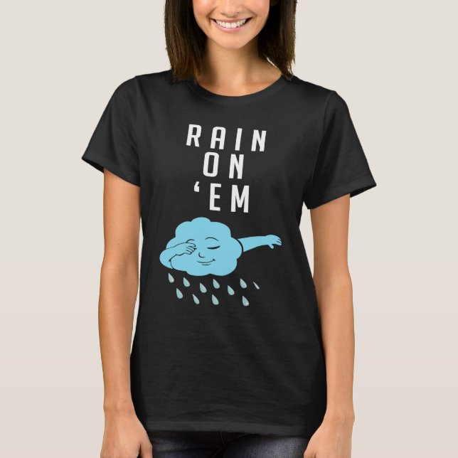 Meteorologi Rain Cloud Weatherman Reporter T Shirt (Framsida)