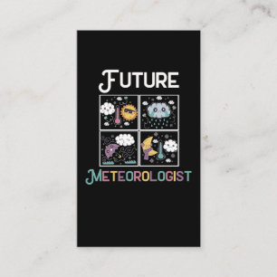 Meteorologi Weatherman Kids Future Meteorolog Visitkort