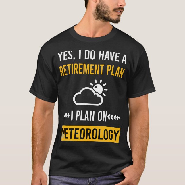 Meteorologimeteorologen pension t shirt (Framsida)