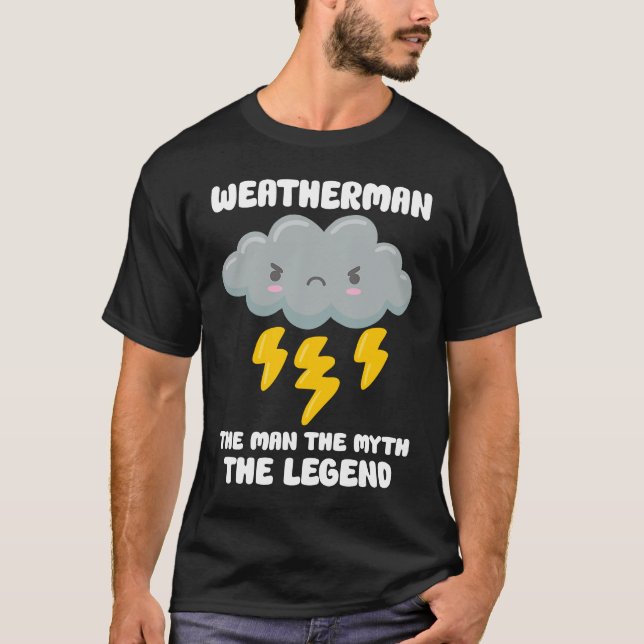 Meteorologiprognos för meteorologen Väder 2 T Shirt (Framsida)