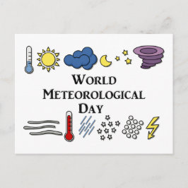 Meteorologisk dag i världen vykort
