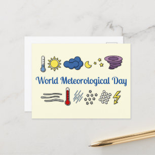 Meteorologisk dag i världen vykort
