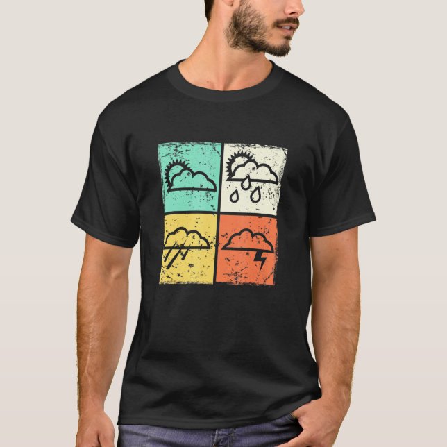 Meteorologist Cloud Weather Weathermen Meterology T Shirt (Framsida)